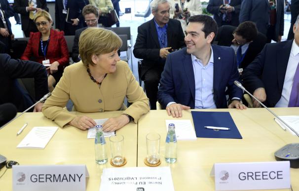 Angela Merkel, canciller alemana, y Alexis Tsipras, primer ministro griego
