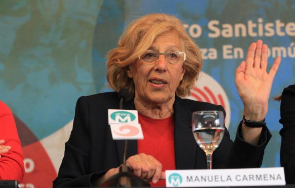 La candidata de Ahora Madrid a la Alcaldía de la capital, Manuela Carmena.