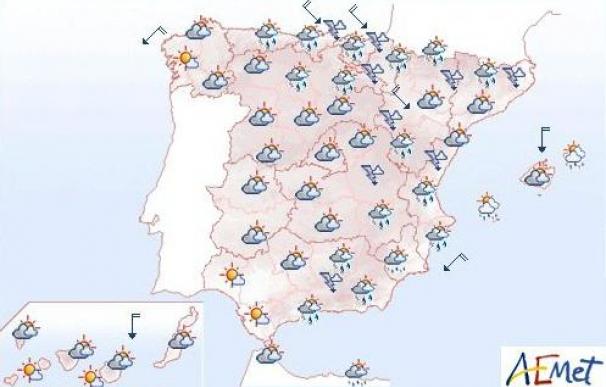 Mañana, temperaturas en ascenso y lluvias en el sur de Valencia y Murcia