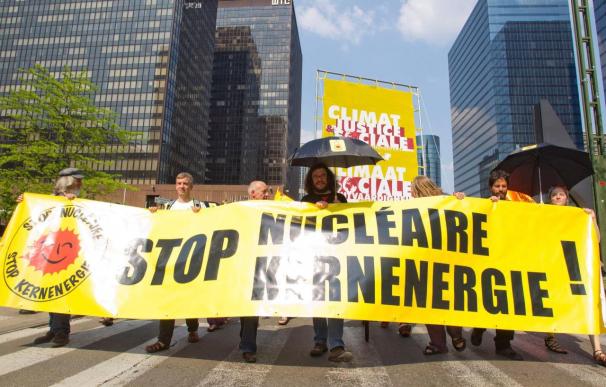 Protesta en Bruselas contra la energía nuclear
