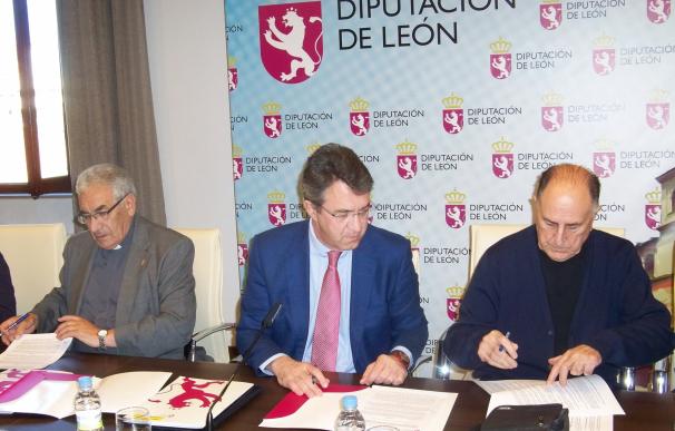 La Diputación de León firma cuatro convenios por 320.000 para la restauración del patrimonio eclesiástico
