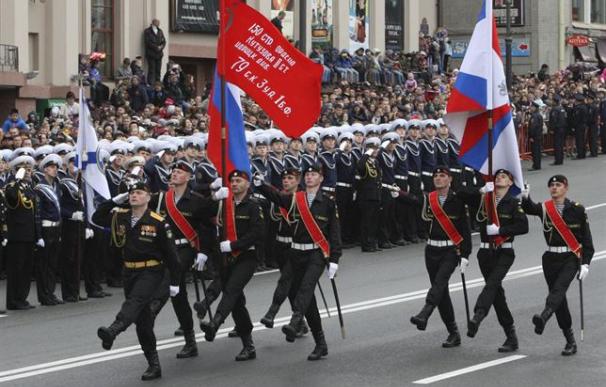 Rusia conmemora la victoria sobre los nazis con un gran desfile militar. Foto: Ria Novosti / Reuters