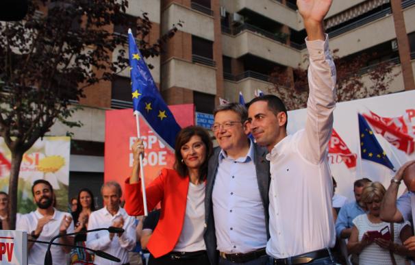 Puig: "El voto socialista que trajo el cambio a la Comunitat nos hará recuperar el tiempo perdido en España"