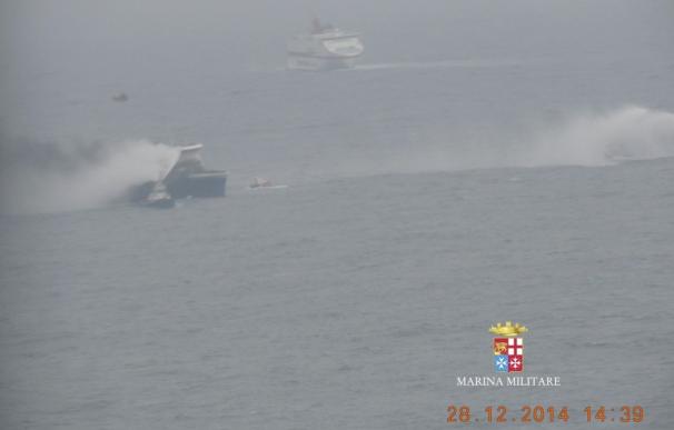 La Marina Militar italiana eleva a 284 el número de rescatados del 'Norman Atlantic'