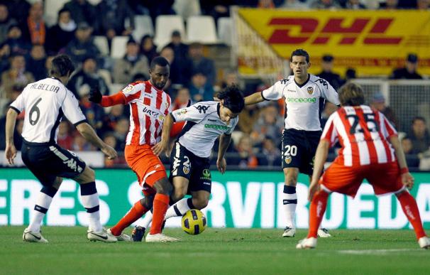 El Valencia siempre puntuó a domicilio desde el regreso del Almería a Primera