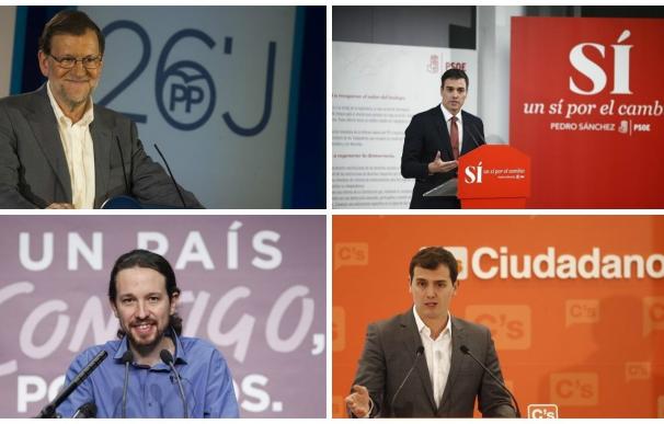Los partidos esperan un debate de duros ataques a Rajoy, pero con muchos golpes cruzados entre sus rivales