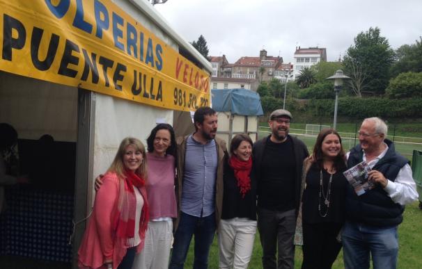 Candidatos de En Marea y Bescansa recalan en el aniversario de Compostela Aberta y relanzan la unidad ante el 26J