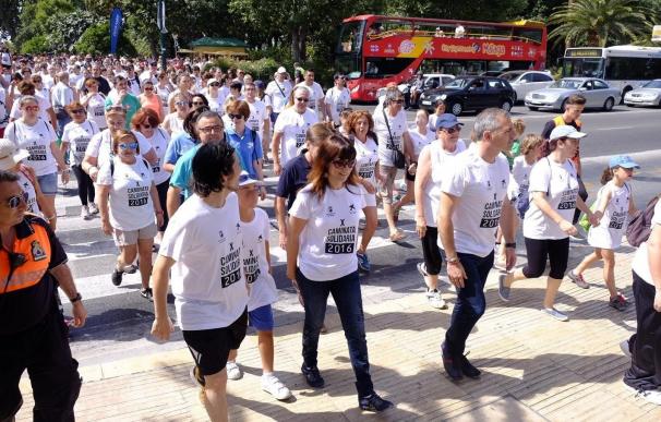 La Caminata Solidaria de Málaga recauda unos 3.500 euros a favor de los enfermos de cáncer