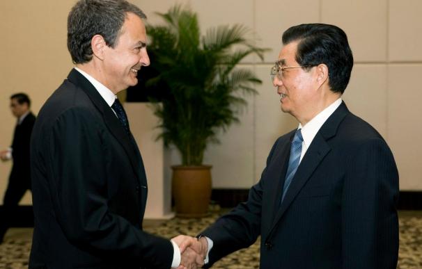 Hu Jintao considera "todo un éxito" la visita de Zapatero a China