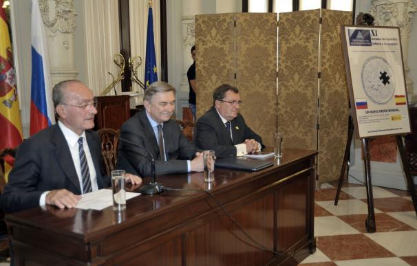 Rusia expone en Málaga su política exterior en unas jornadas del Foro para la Paz en el Mediterráneo