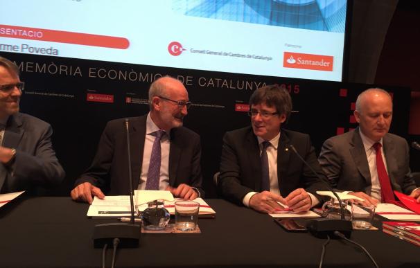 Puigdemont ve poco rigor en quien alerta de fuga de empresas y dice que salen más en Madrid