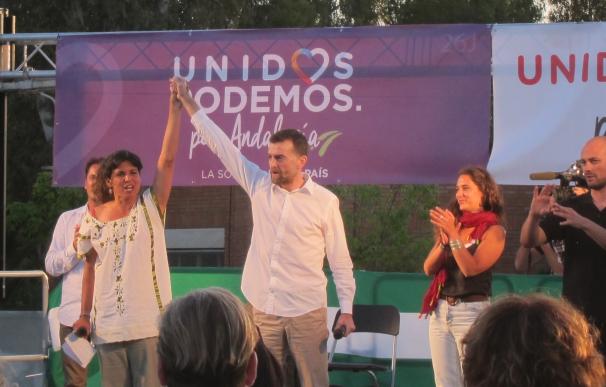 Maíllo dice que Teresa Rodríguez y él serán "pareja de hecho y de derecho para ganar las elecciones andaluzas"