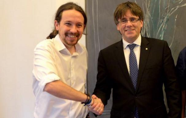 Pablo Iglesias se reúne con el President de la Generalitat