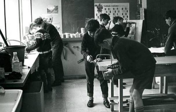 Armitage Street Primary School, Manchester, UK. Cerca 1967.
