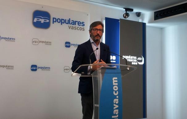El PP dice que es el único que puede frenar a Podemos en Álava" y apela al voto de Ciudadanos