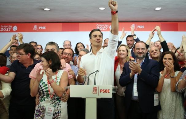 Pedro Sánchez se compromete a construir desde la unidad el "nuevo PSOE de los militantes" y de la izquierda