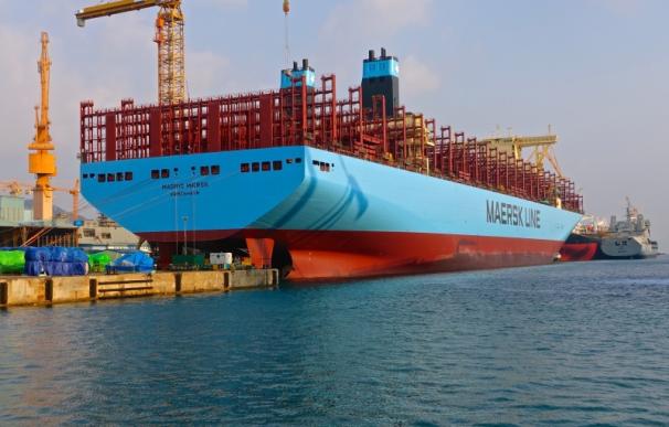 El 'Maersk', el barco mercante más grande del mundo.