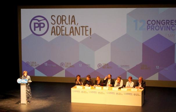Mar Angulo asume su reelección como presidenta del PP en Soria con "un equipo y un proyecto" para seguir adelante