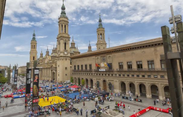El circuito Plaza 3x3 congrega a más de 130 equipos en Zaragoza