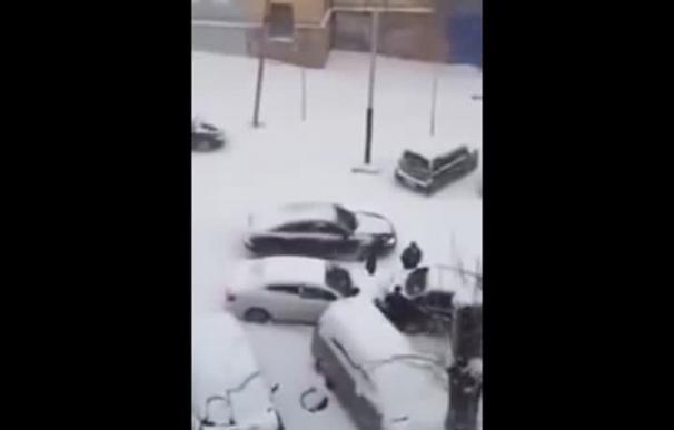 El vídeo de la nevada en Bilbao era en verdad Jordania