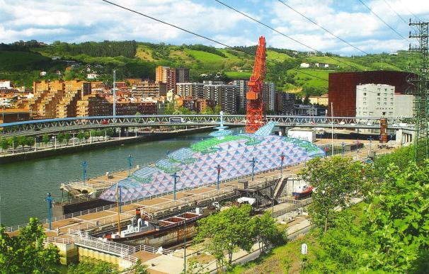 Presentan un proyecto para instalar un gran parque temático flotante entre San Mamés Barria y Zorroztaurre en Bilbao
