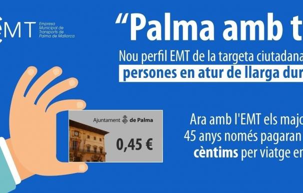 La EMT repartirá 4.000 folletos para explicar su campaña 'Palma amb tu' para parados mayores de 45 años