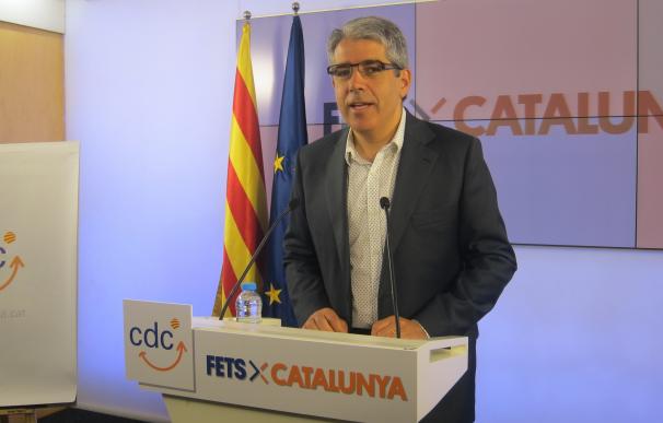 Homs (CDC) compara a la CUP con el PP porque están "haciendo daño a Catalunya"