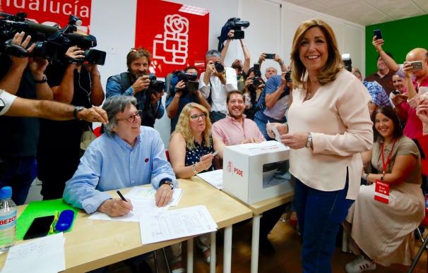 Susana Díaz llama a la participación para "levantar al PSOE" y abrir un "tiempo de unidad" en el partido