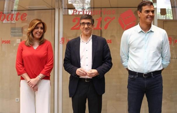 Los tres aspirantes a dirigir el PSOE