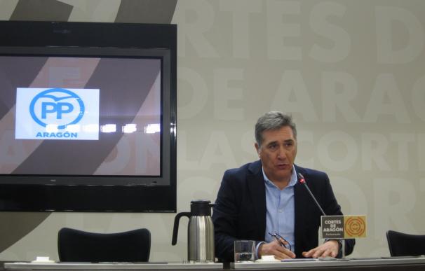Oliván (PP) afirma que la política autonómica "va en contra del impulso económico y la creación de empleo"
