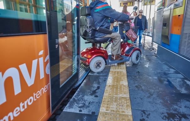 El Tranvía de Tenerife renueva la certificación de accesibilidad universal