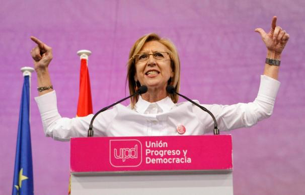 Rosa Díez presenta a UPyD como alternativa y el grito contra la resignación