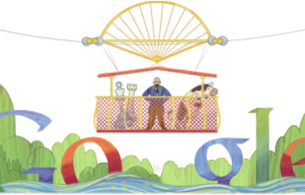 El doodle que Google ha dedicado a Leonardo Torres Quevedo.