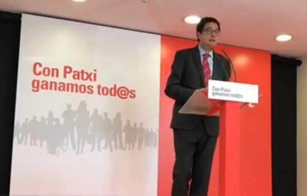El exsanchista Óscar López presenta el lema de campaña de Patxi López