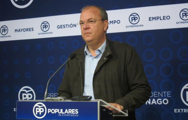 Monago recuerda a Cabezas que "no le han elegido alcalde" y que su moción de censura causaría "inestabilidad" en Badajoz