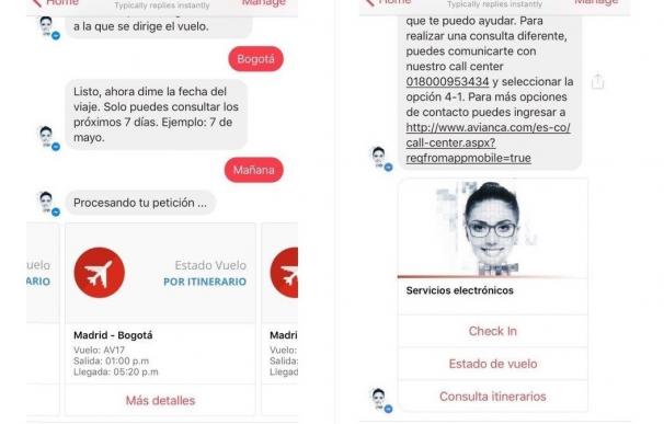 Accenture y Avianca desarrollan un chatbot para dar información en tiempo real a los viajeros