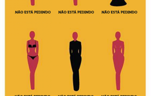 Afiche alusivo a la campaña #EuNãoMereçoSerEstuprada