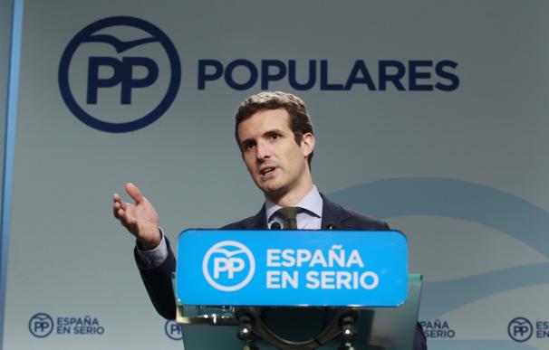 Casado: "Podemos apoyó a los chavistas para implantar un fracasado modelo y a Grecia para recortar un 25% las pensiones"