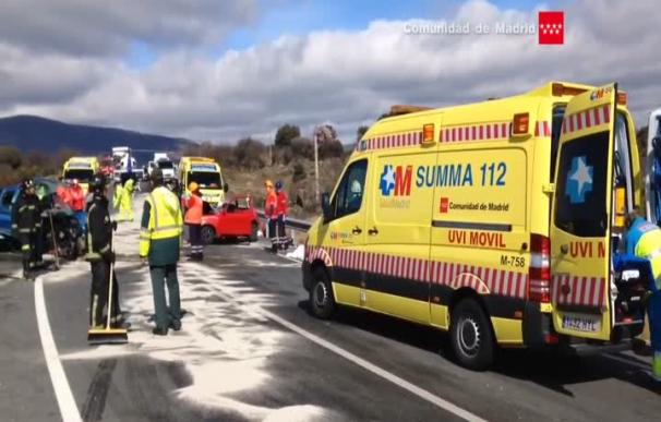 Cinco muertos en un accidente de tráfico en el término de El Tiemblo, en Ávila
