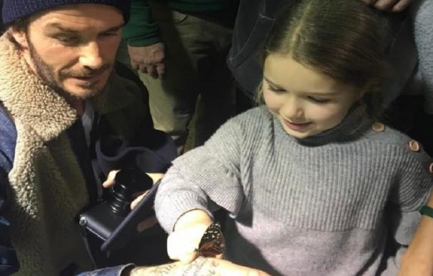 David Beckham olvida los escándalos con sus hijos