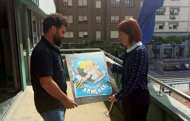 El diseñador gráfico barakaldés Aritz Garcia gana el concurso del cartel anunciador de las fiestas del Carmen 2016