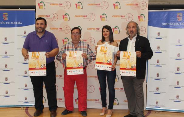 Diputación colabora con el duodécimo Campus de la Federación Andaluza de Baloncesto en Roquetas de Mar