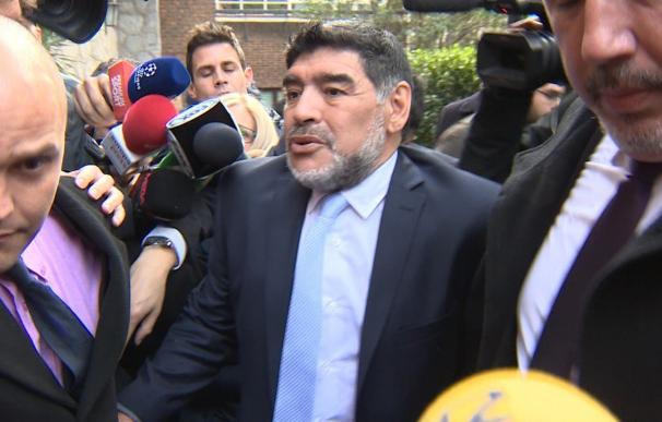 La novia de Maradona declara ante la Policía que "no tiene nada que decir" tras el incidente en un hotel de Madrid