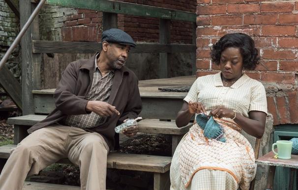 Denzel Washington y Viola Davis protagonizan Fences: "No estamos aquí por el #OscarsSoWhite"