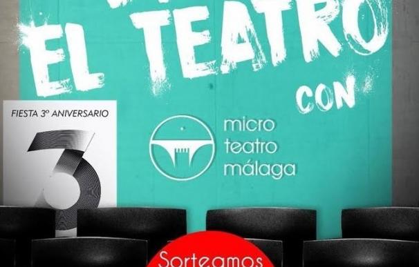 Microteatro Málaga celebra su tercer aniversario con más de 300 obras programadas