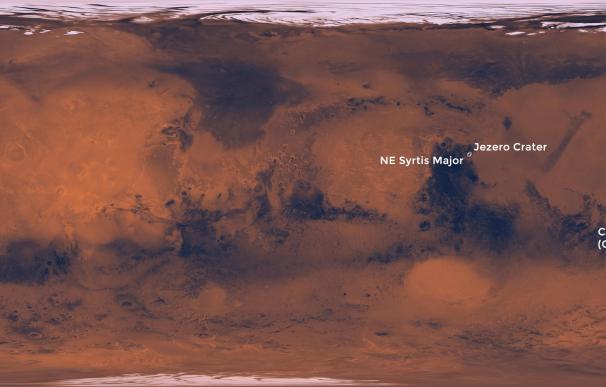 La NASA reduce a tres los destinos posibles de su próximo rover en Marte