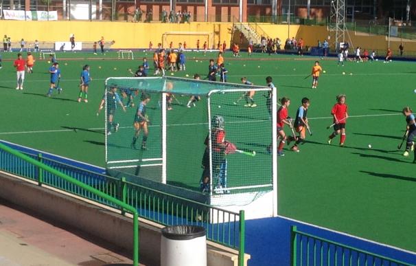 El club de hockey Málaga 91 celebra un torneo amistoso para cerrar la escuela deportiva 2015-2016