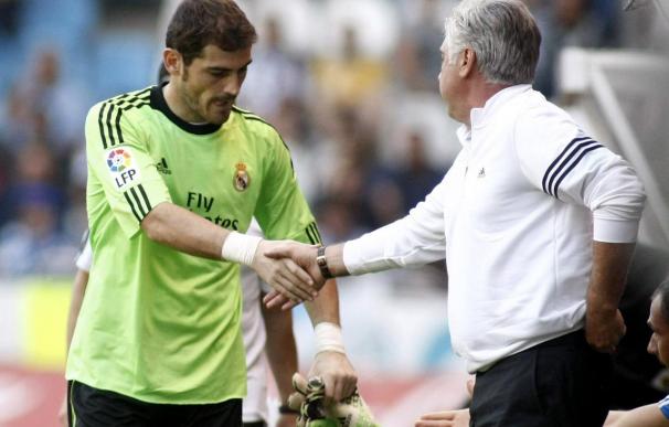 Iker Casillas y Ancelotti