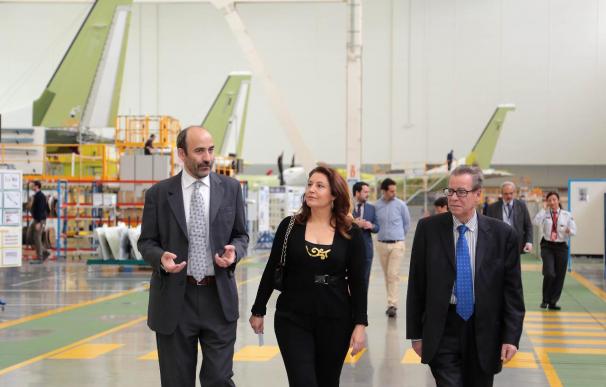 Crespo expresa el apoyo del Gobierno al desarrollo del sector aeronáutico en Andalucía