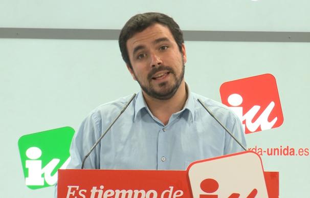 Garzón admite a los militantes la derrota de Unidos Podemos pero defiende la coalición